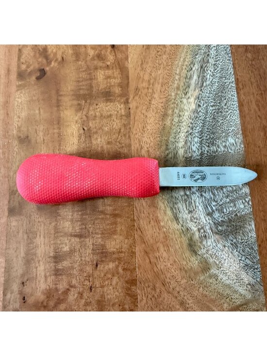 Other - Victorinox 44693 New Haven Style Oyster Knife Red SuperGrip Handle NSF Swiss